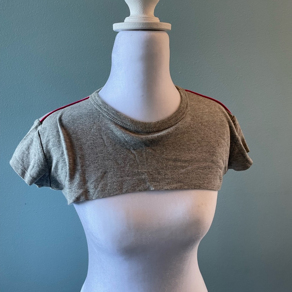 Gray and Pink Women's Crop Top *2 piece - Picture 2 of 4